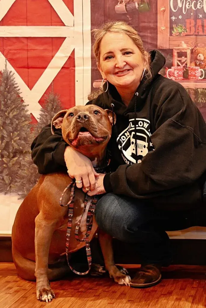 Client and Z Dog scaled e1768917660667 685x1024 1 - Stonebridge Veterinary Wellness